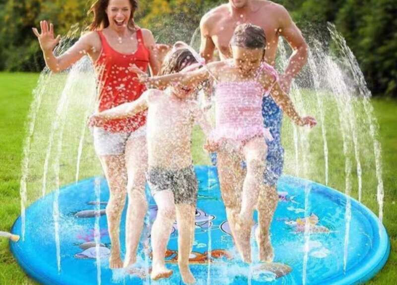 New Letter Mat For Children's Summer Oversized Lawn Mat, Outdoor Play Water Spray Toy, Portable_voghion.com