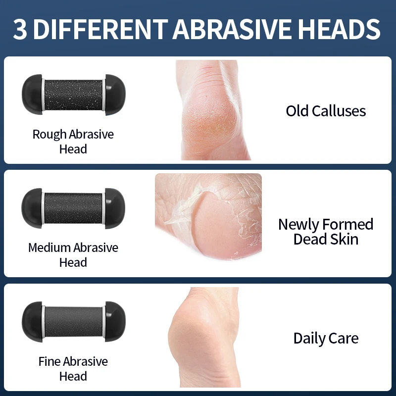 Electric Foot File Callus Remover For Professional Pedicure Care_voghion.com