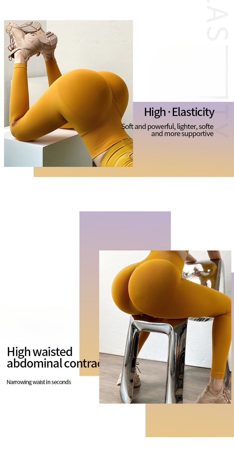 Neu Nude Pfirsich Hohe Taille Yoga Nahtlose Hüfte Hebe Strumpfhosen Sport Outdoor Fiess Hosen Für_voghion.com
