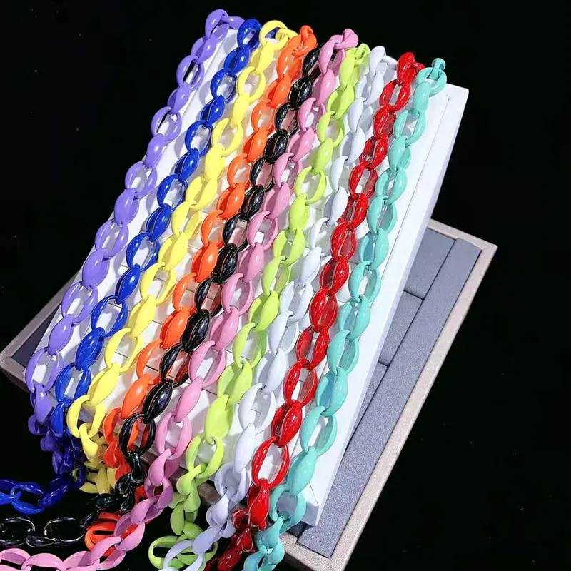 Catene 3 metri catena di metallo colorato smalto link per collana braccialetto creazione di gioielli risultati fai da te forniture regalo di nozze_voghion.com
