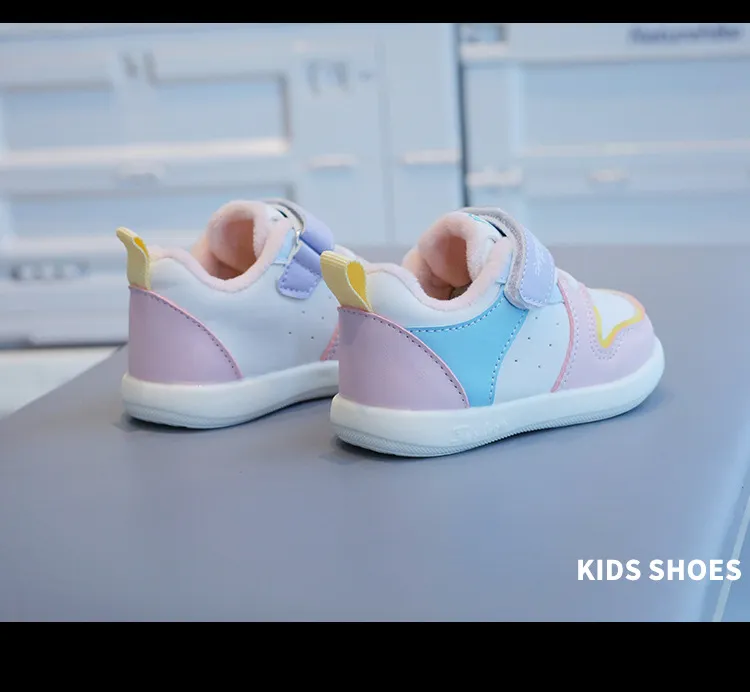 Småbarnssko Baby Barn Vinter Bomull Uformelle Sneakers Tykke Varme Sklisikre Første Steg Fottøy Treningssko For Gutter Jenter_voghion.com