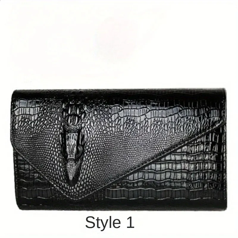 Stylische Clutch für Damen mit großem Fassungsvermögen und Print, Umhängetasche 241204_voghion.com