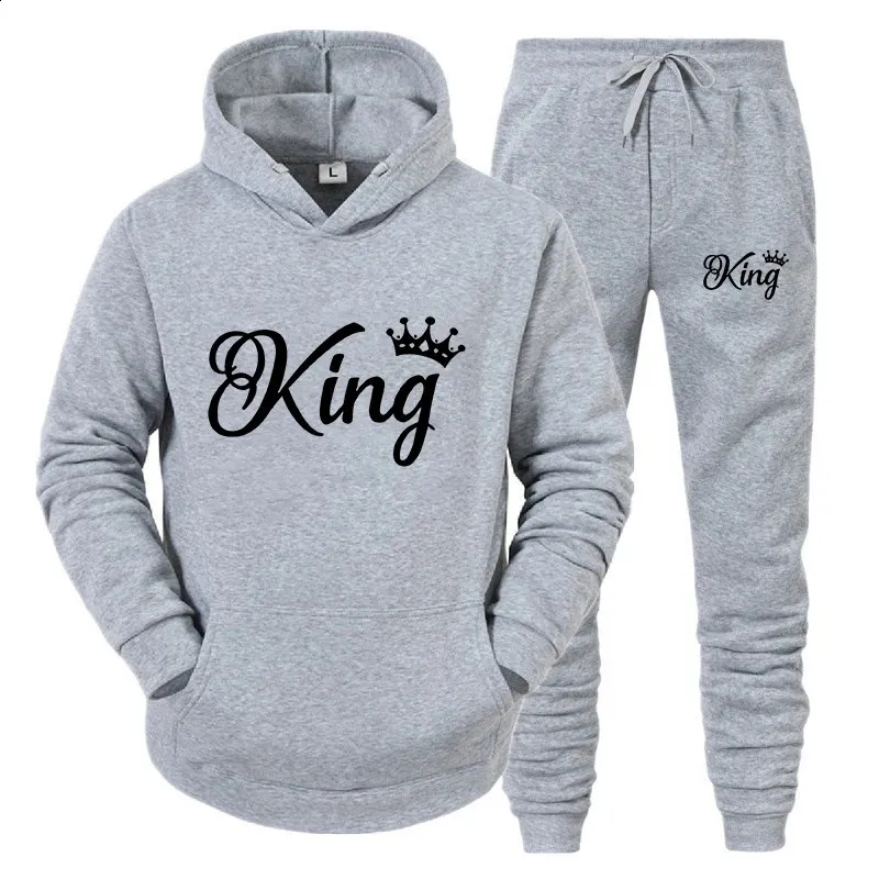 Y2k Style Long Sleeve Set For Women Sweaters Hoodie Trends Couple Hoodies Tracksuit Queen King Printed Fashion 241203_voghion.com