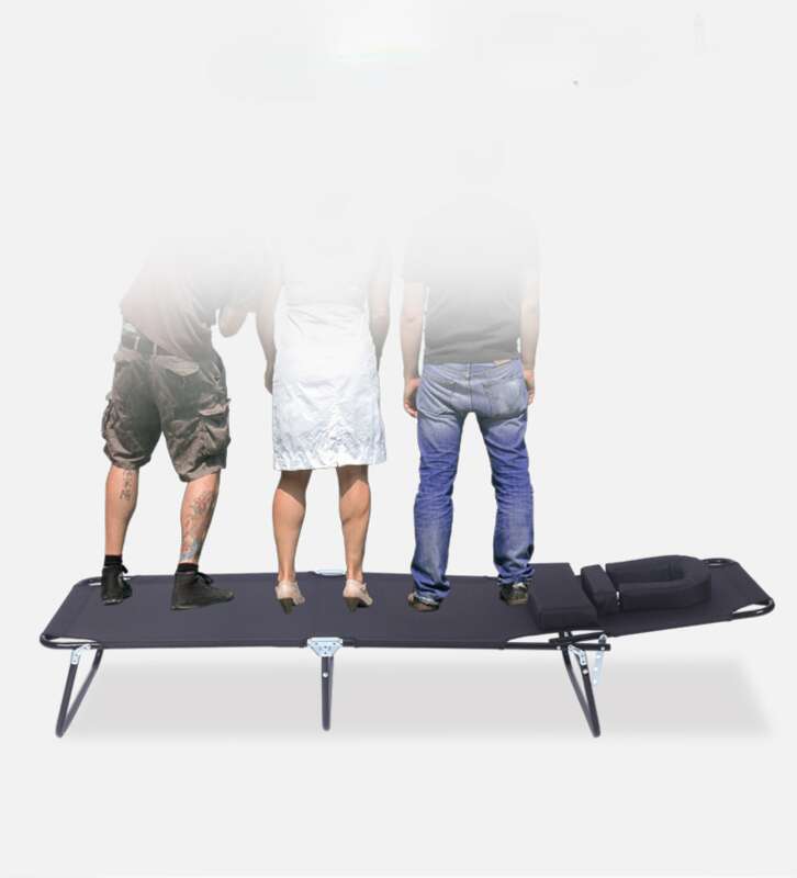 Triple Fold Massage Balcony Leisure Outdoor Courtyard Lounge Chair Villa Swimming Pool Folding Beach Bed_voghion.com