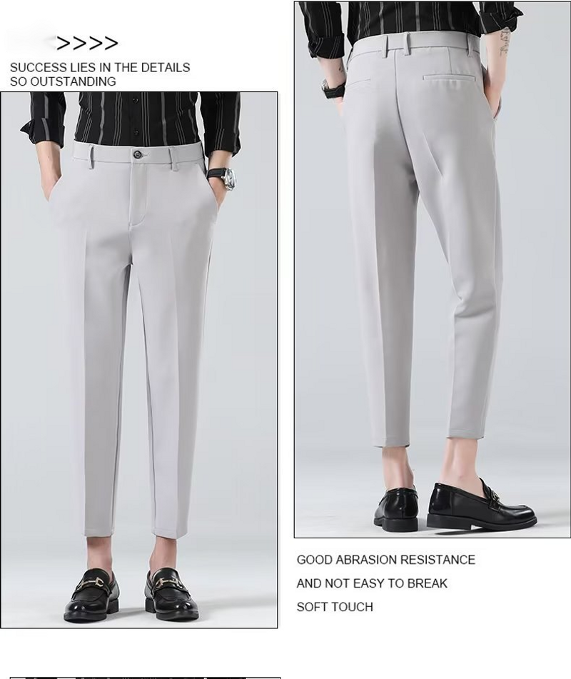 Stagione invernale e stagione delle erbe in Corea del Sud: Trendy Slim Fit, kleine Füße, lässig lang für Männer mit geradem Rohrabfall_voghion.com