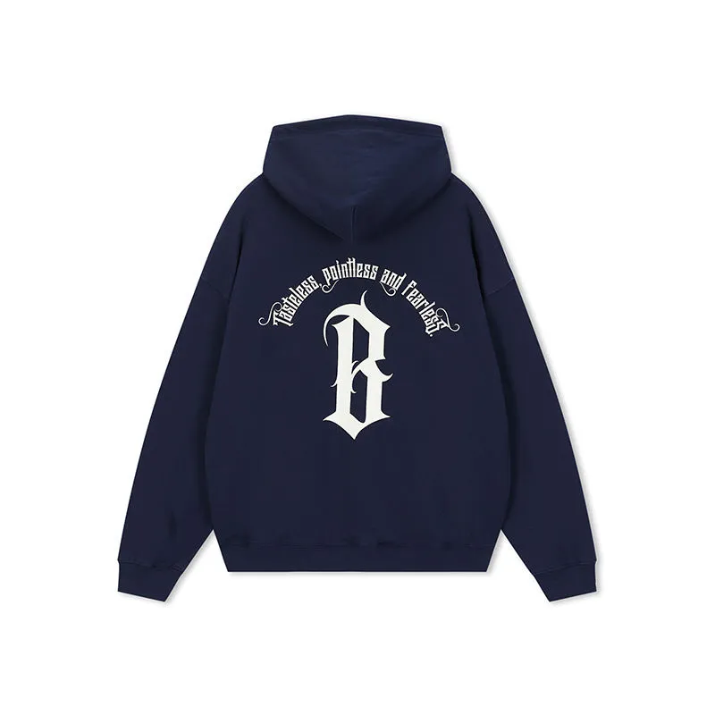 Felpe con cappuccio da uomo ragno Retro Letter Printed American High Street Designer Felpe oversize Hip Hop Manica lunga_voghion.com