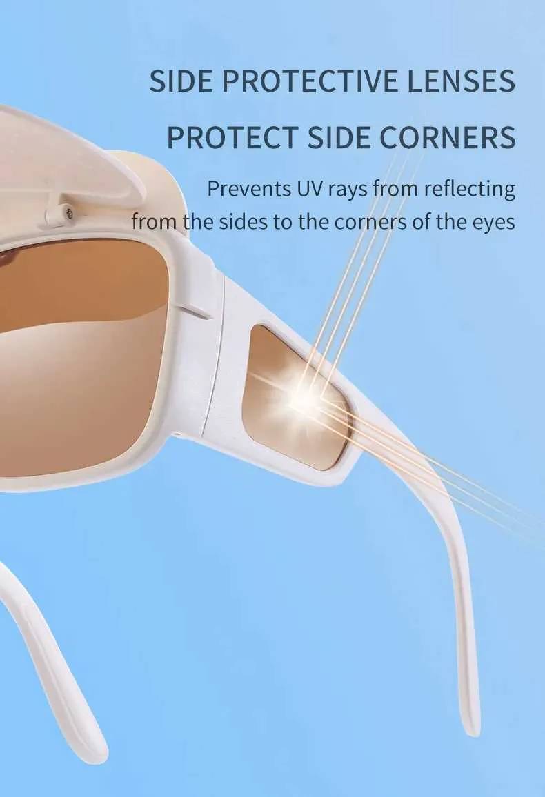 New Arrival Polarized Sunglasses Multifunctional Anti Sunburn Glasses With Sun Visor For Men Women Outdoor Camping_voghion.com