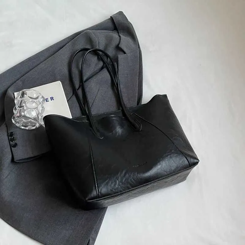 Borsa a tracolla casual da donna, alla moda, grande, per ufficio, per pendolari, con cerniera, per la spesa, a mano ..._voghion.com