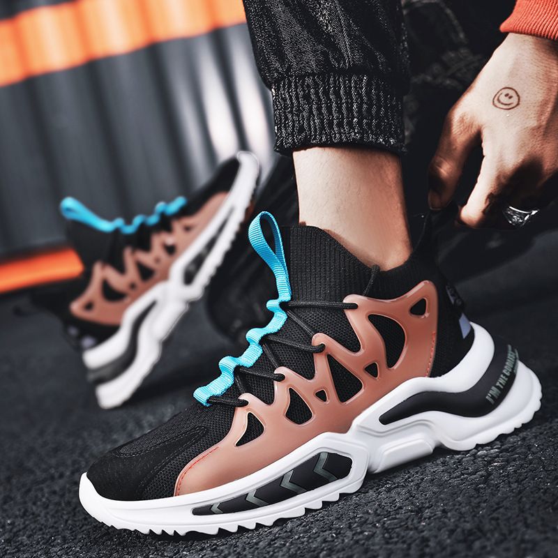 Men's new breathable sports for spring autumn seasons, fashionable and trendy casual shoes, running lace up flat shoes_voghion.com