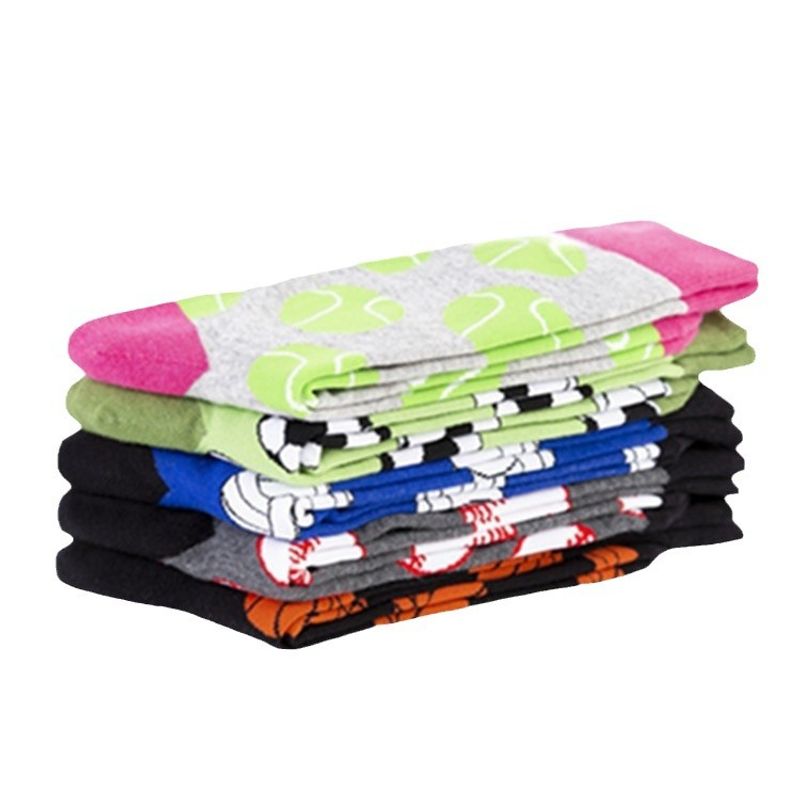 Accessoires vestimentaires Chaussettes longues en coton tendance pour hommes, série Ball, chaussettes décontractées en jacquard_voghion.com