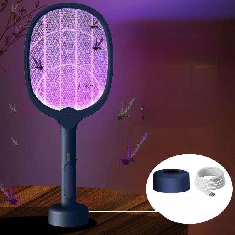 [4021 Repurchases] Electric Rechargeable Durable And Strong Household Lithium Battery Fly Electric Mosquito Swatter_voghion.com
