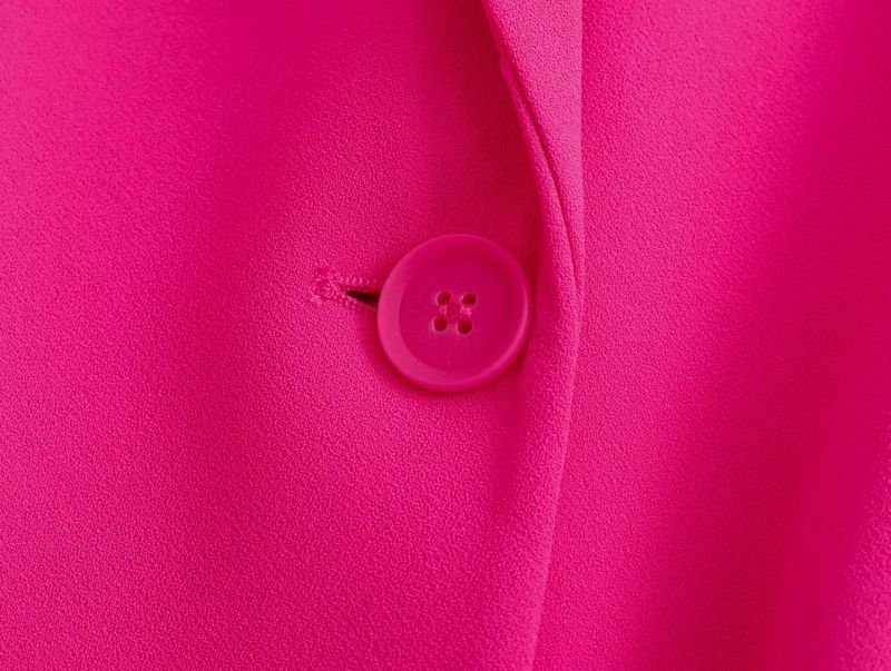 Damenbekleidung Herbst neue Produkte Temperament Licht reife Feder Rose rot kurze Anzugjacke Frauen Großhandel_voghion.com
