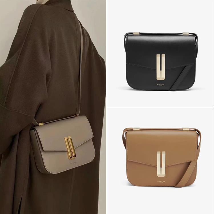 Borsa a tracolla elegante in pelle per donna piccola quadrata_voghion.com
