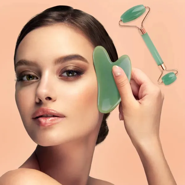 Gua Sha Massage Tool 2 Pcs Gua Sha Facial Board Anti Aging Massager Gua Sha Stone Face Neck Body Gua Sha Scraper Facial Skin Care Products_voghion.com