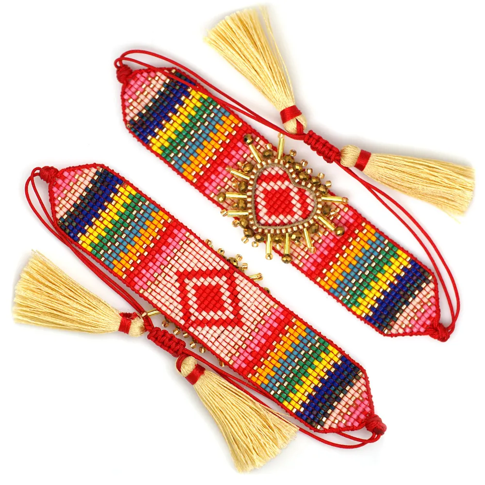Go2boho MIYUKI 3D Hart Armband Bohemian Armbanden Pulseras Mujer Moda 2019 Vrouwen Armband Sieraden Boho Chic Handgemaakt_voghion.com