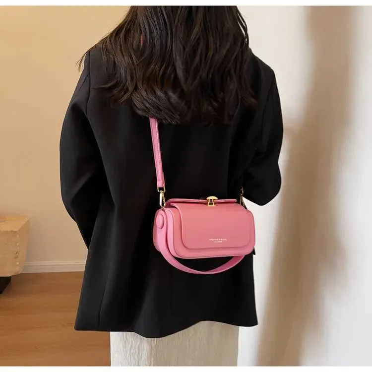 Fashionable and High-end Small Square for Women New Spring/summer Single Shoulder Bag Textured Crossbody Ba241217_voghion.com