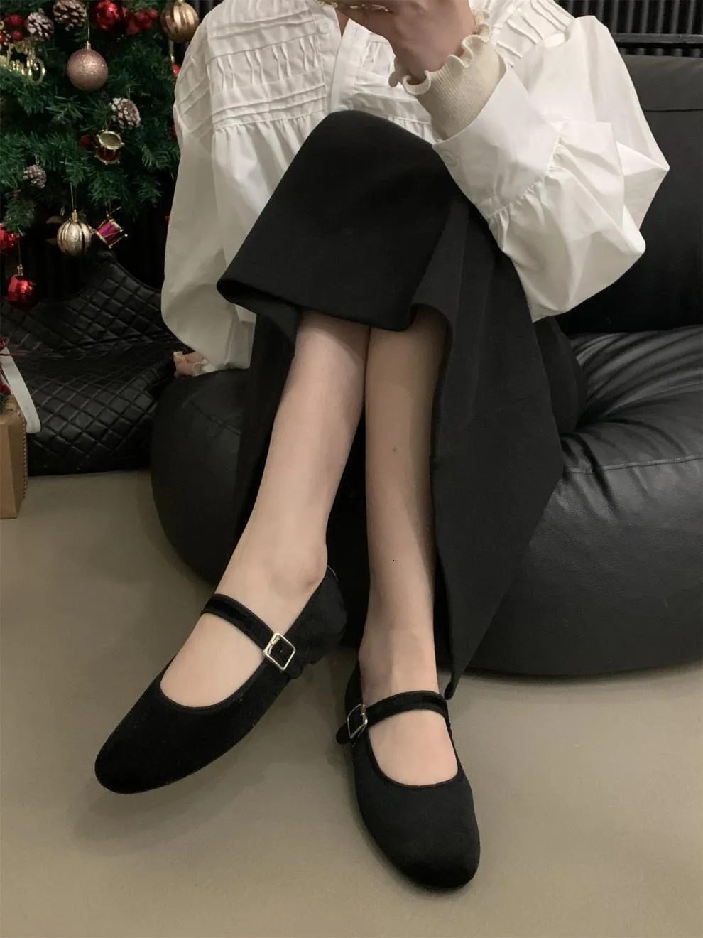 Mary jane instappers voor dames comfortabele platte schoenen_voghion.com