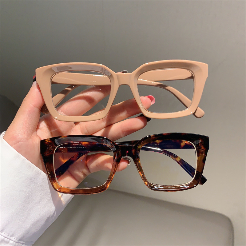 Women's Square Optical Frames Korean Style Slimming Eyewear_voghion.com