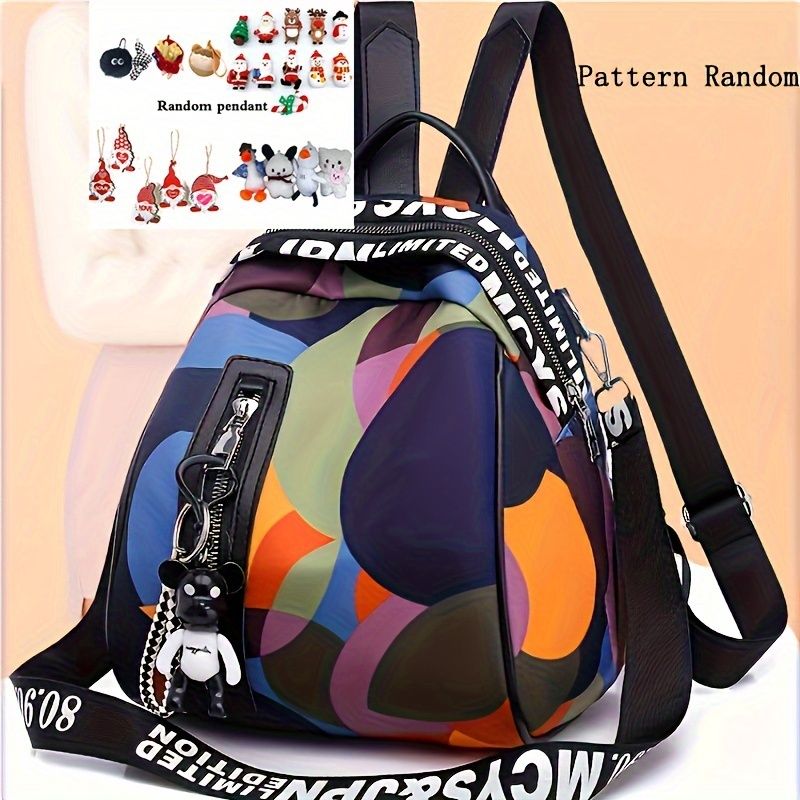 Modischer Rsack aus Oxford-Stoff, Schultasche großem Fassungsvermögen, lässige Unisex-Reisetasche mit modischem_voghion.com