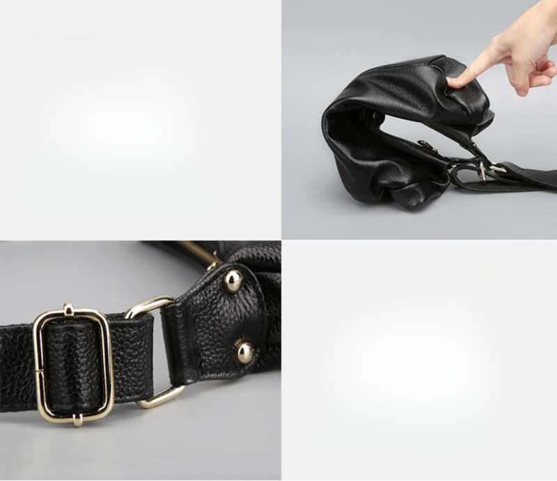 Borsa a tracolla da donna cucita in pelle a cuscino, nuova tendenza primavera 2025_voghion.com