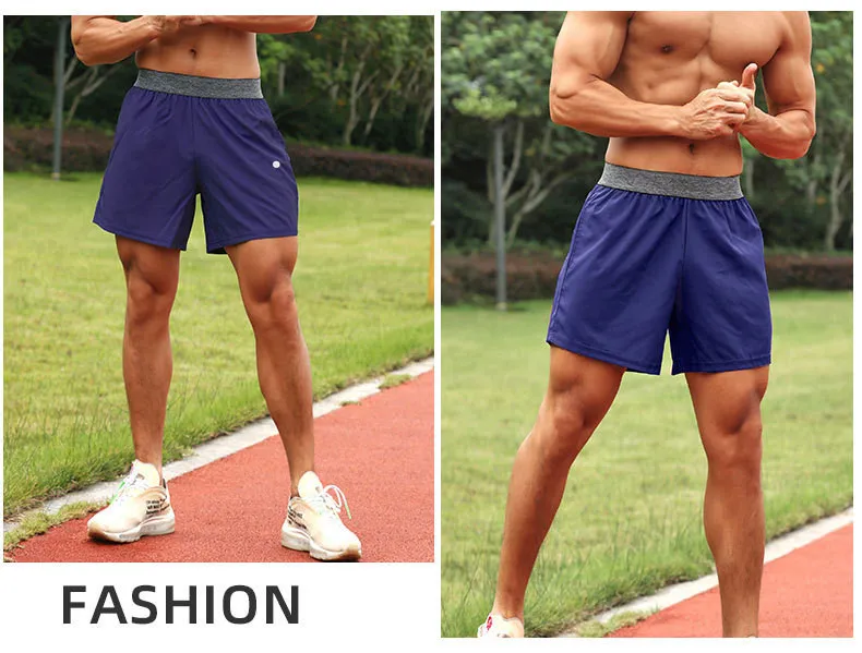 Men's Shorts Yoga Outfit Men Short Pants Running Sport Basketball Breathable Trainer Trousers Adult Sportswear Gym_voghion.com