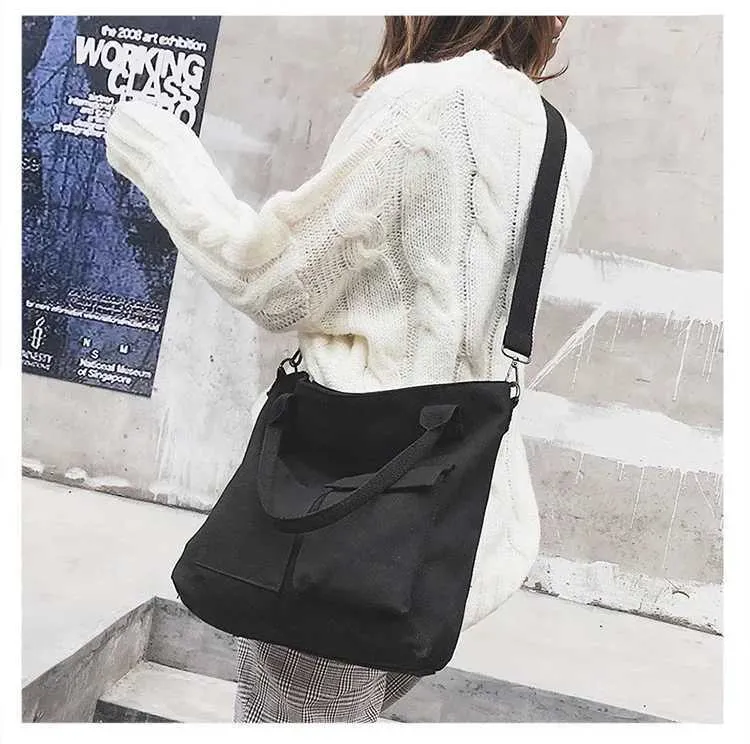 Sac à main étudiant Fi sail Shoder grande capacité couleur unie shopping décontracté Fem sac en forme de croix 2024 Y241109_voghion.com