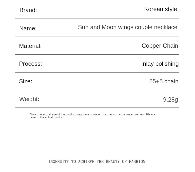 Naszyjniki z wisiorkami Słońce Księżyc i gwiazdy Naszyjnik dla par Pióro Skrzydło Magnes Przyssawka Łańcuszek obojczyka Dla mężczyzn Kobiety Obojczyk_voghion.com