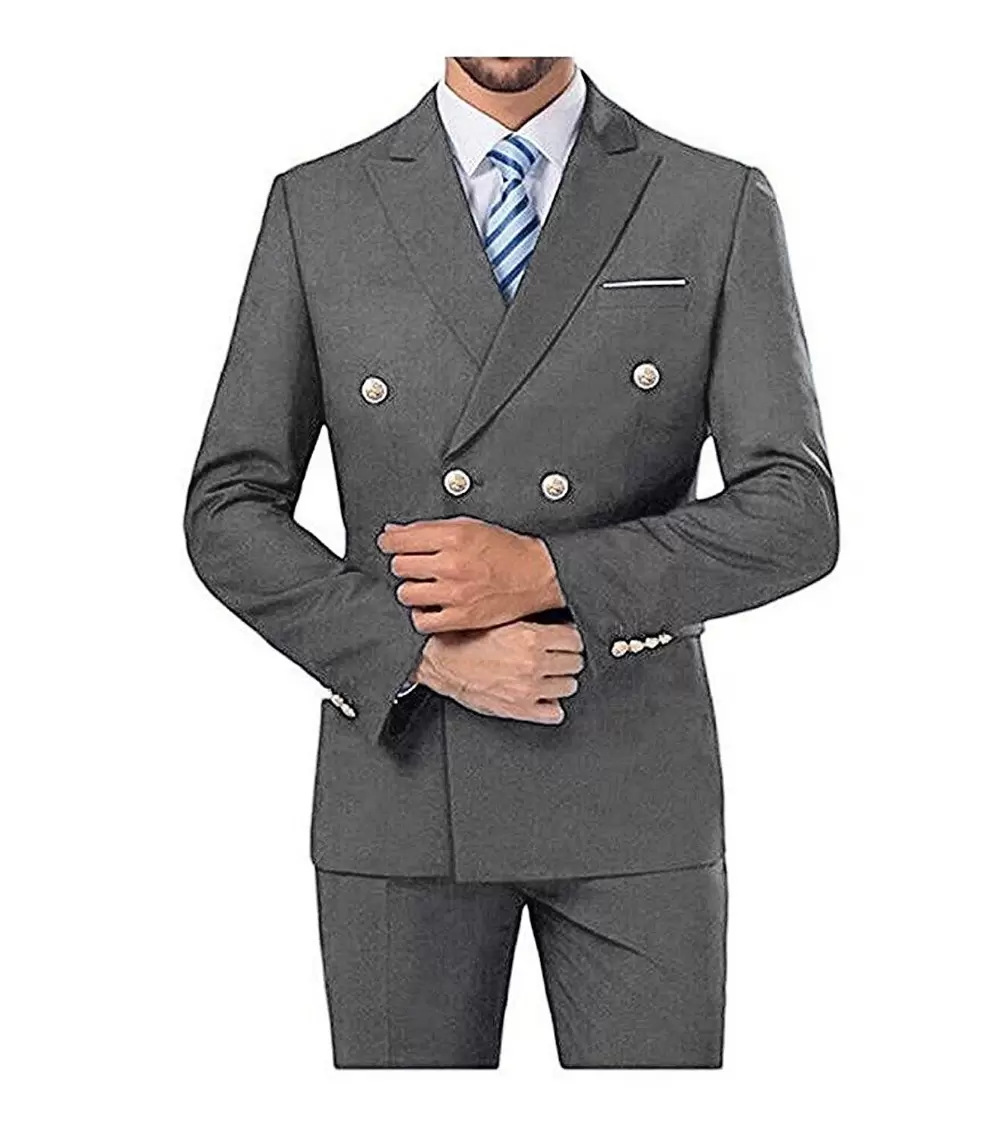 Nuovo set in due pezzi, testimone dello sposo per banchetto di nozze minimalista, abito oversize da sposo_voghion.com