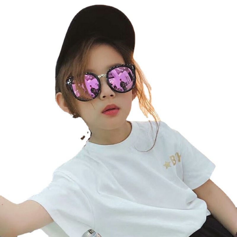 Mother&Kids Children's glasses Boys sunglasses Girls Fashion Personality Sunglasses Reflective sunglasses trend_voghion.com