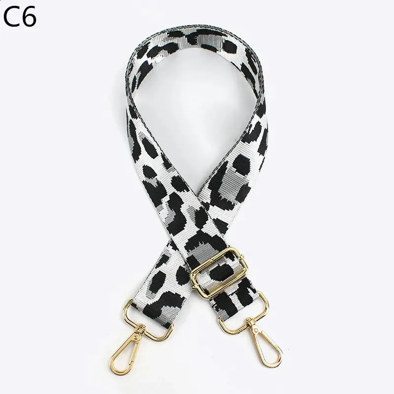 3.8cm Leopard Print Narrow Shoulder Strap Adjustable Womens Belts Replacement Bag Accessories 240805_voghion.com