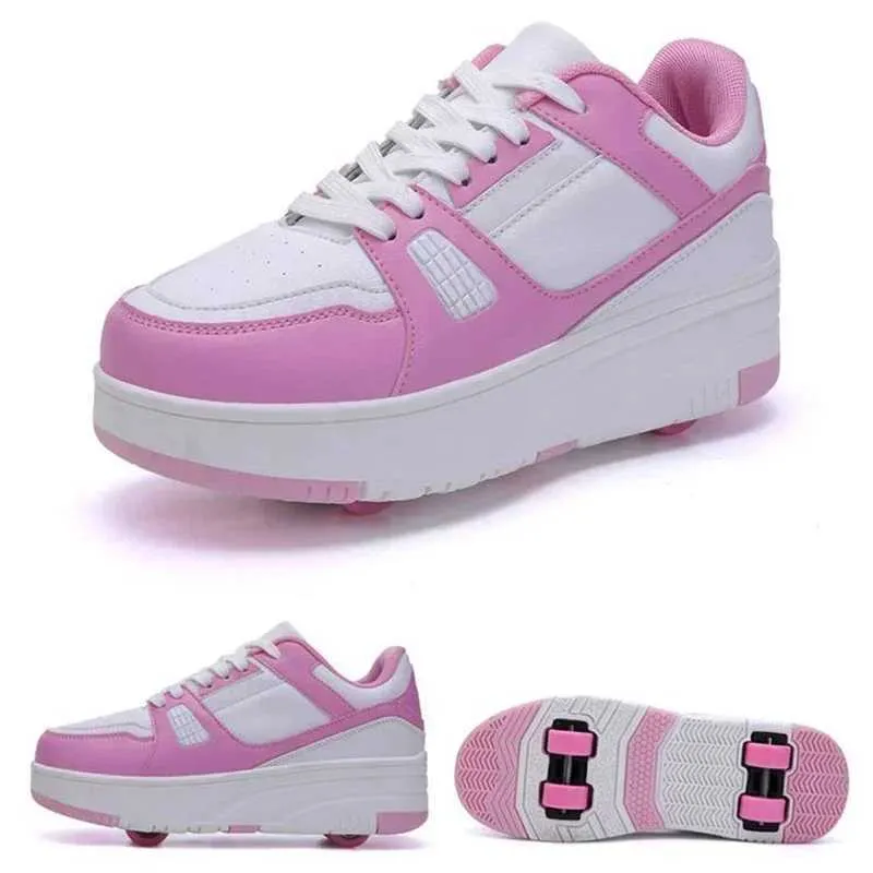 Athletic Outdoor Fashion Roller Skate Shoes Kids Children Casual Sports Toy Gift Games Boys 4 Whls Sneakers Girls Boots_voghion.com