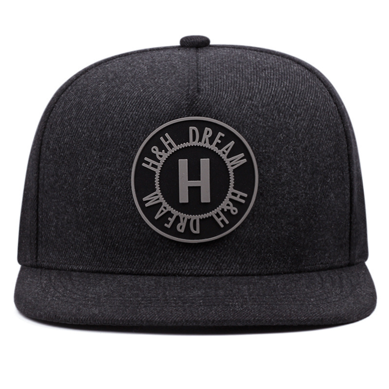 Flat Street geborduurde Letter H hiphop-honkbalhoed voor heren en dames_voghion.com