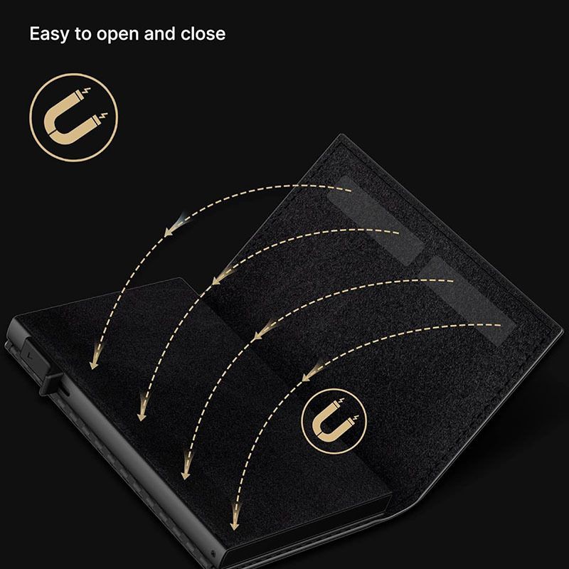 Microfiber Oil Wax Men's Wallet Tri-fold Rfid Anti-theft Brush Automatic Pop-up Card Bag_voghion.com