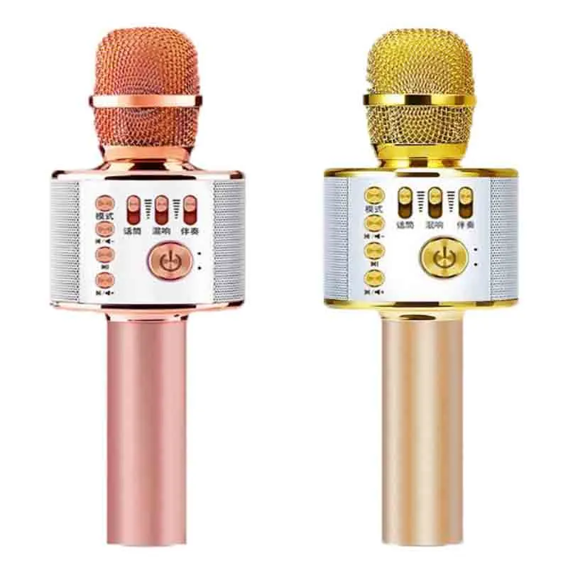 K38 4 Colors For Wireless Bluetooth Karaoke Microphone Handheld KTV Home Mic Speaker Player Professional Microphones_voghion.com