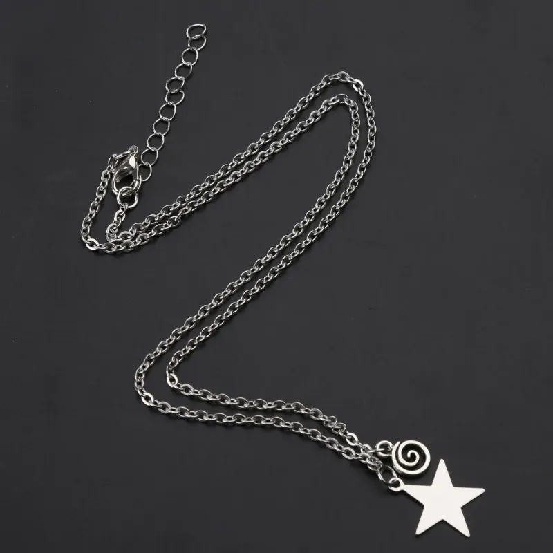 Collana con pendente stella spirale stile boemo gioielli_voghion.com