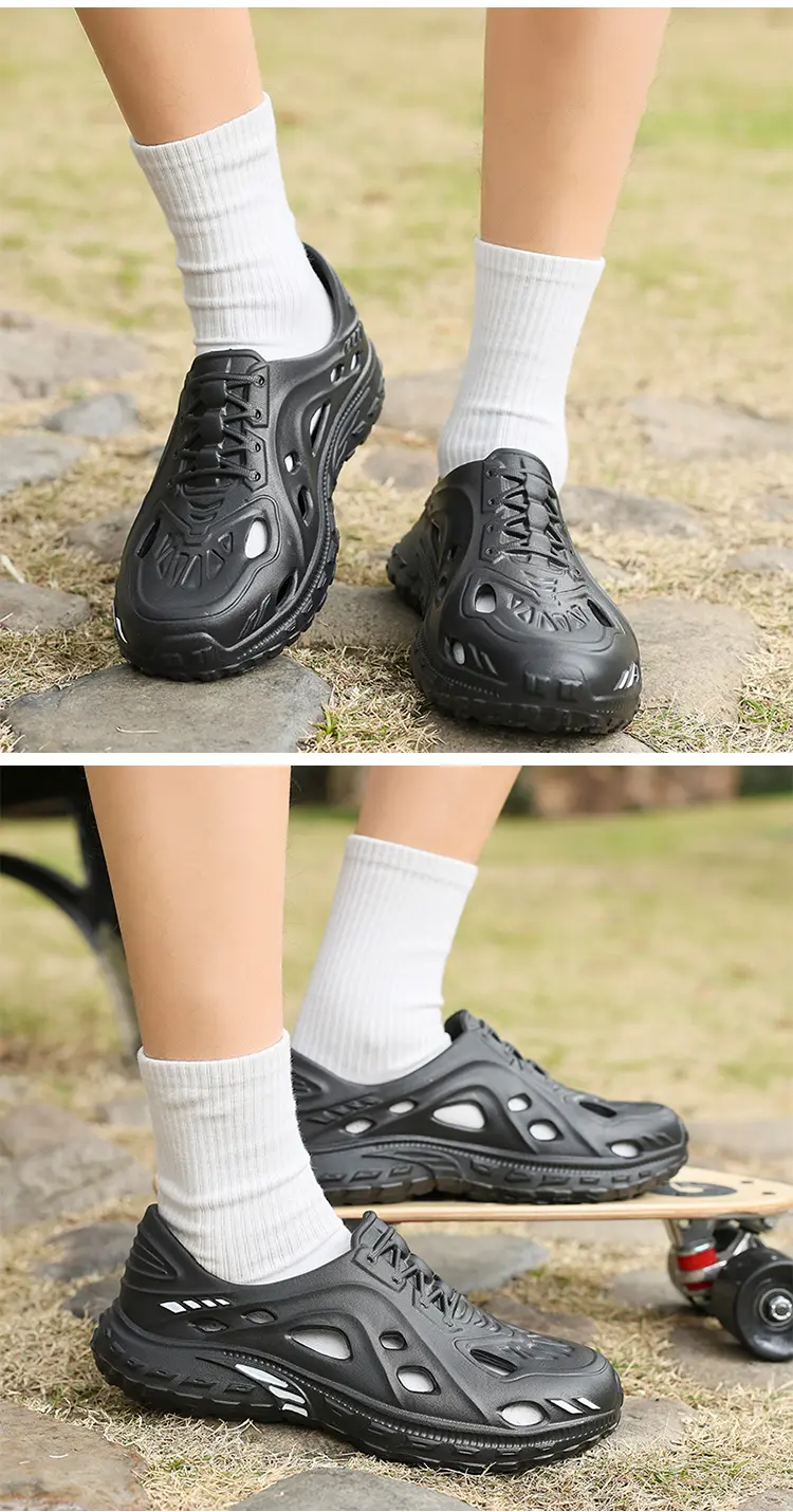 Summer Hole Sandals For Men Lightweight Eva Breathable Slippers_voghion.com