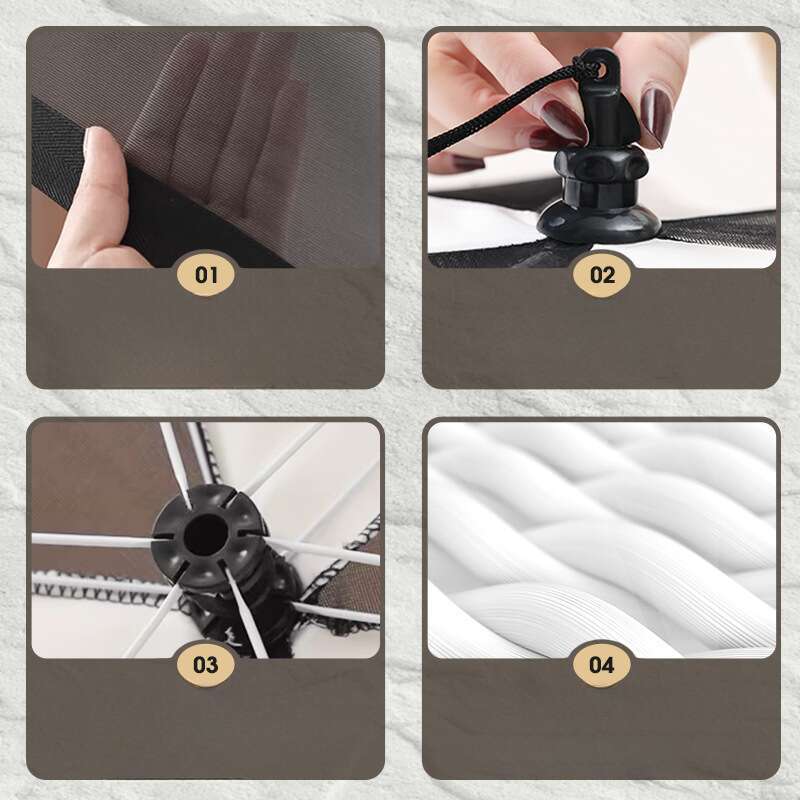 Husă de masă pliabilă simplă, husă pentru legume, plasă transparentă respirabilă, rezistentă la țânțari și muște, minimalistă, pentru casă_voghion.com