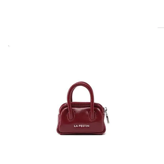 LA FESTIN Mini Auricolare Originale 2024 Nuovi Accessori Piccola Borsa Pendente in Pelle da Donna_voghion.com