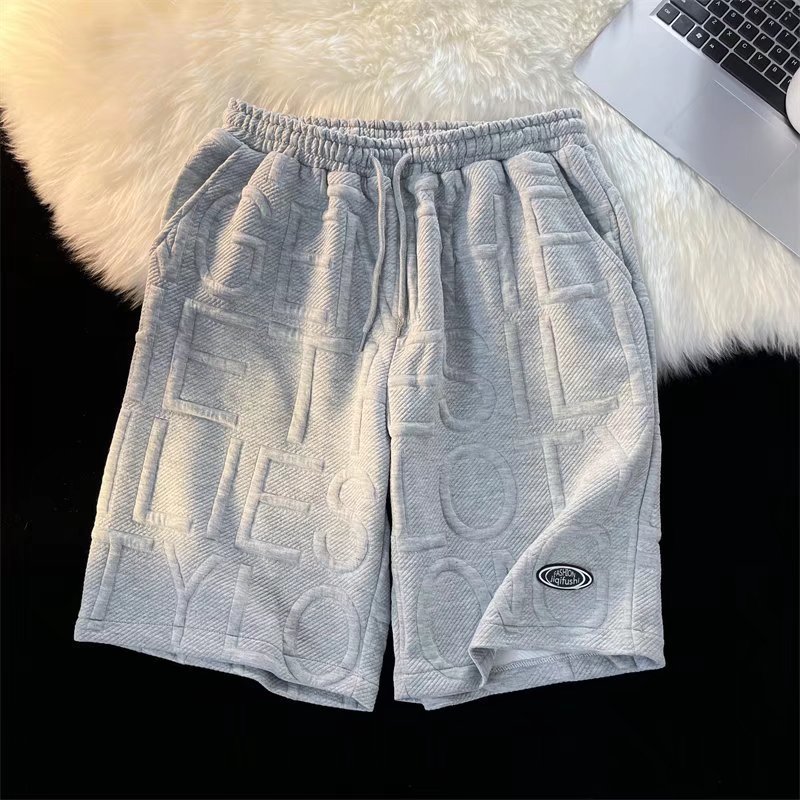 Herretøj Skummende Sportshorts Lige Herreshorts Tynde Sommer Retro High Street Ins Mærke Løse Casual Shorts_voghion.com