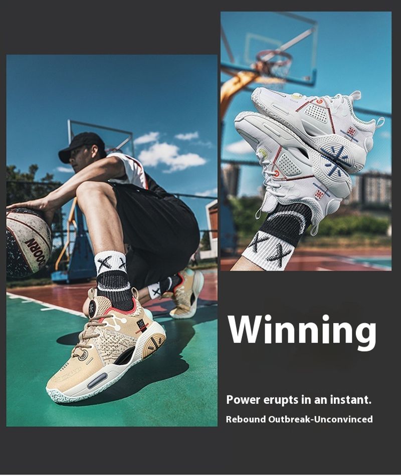 Herbst und Winter Marshmallow Hohe Qualität Männer Jugend Basketball Schuhe_voghion.com
