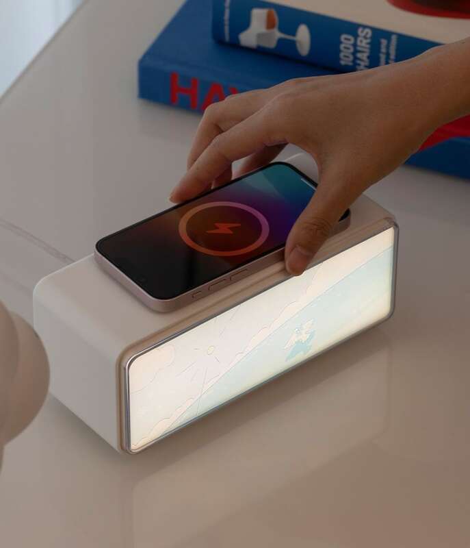 【 Colecția 1706 People 】 Boxă Bluetooth Shou Xing Hua Jing, lumină de atmosferă pentru dormitor, cu încărcare wireless, trei inci_voghion.com