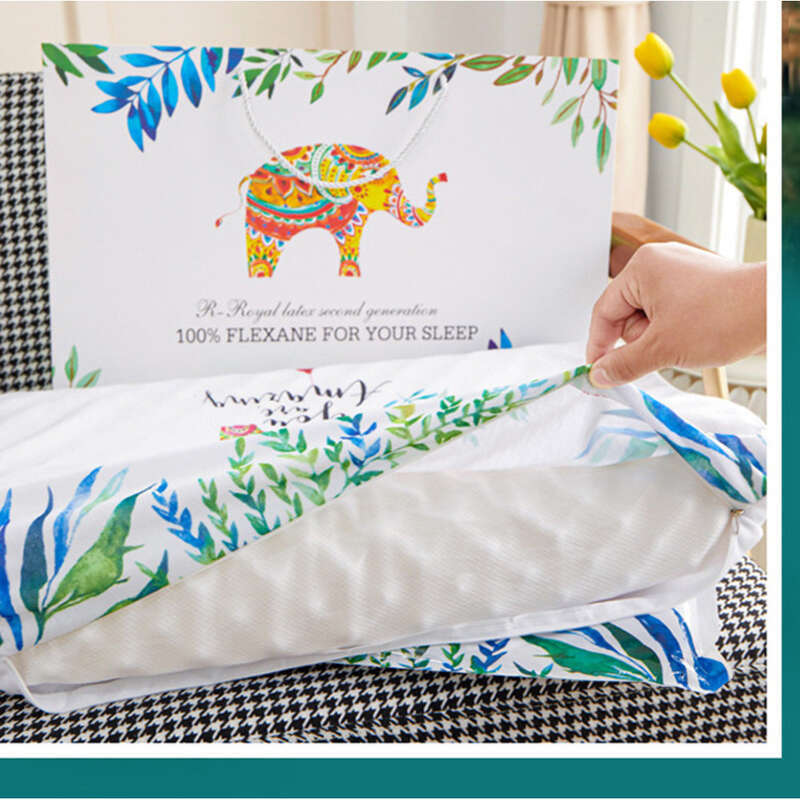 Nuovo cuscino regalo per bambini con nucleo per adulti in lattice naturale per la cura del collo di Elephant_voghion.com