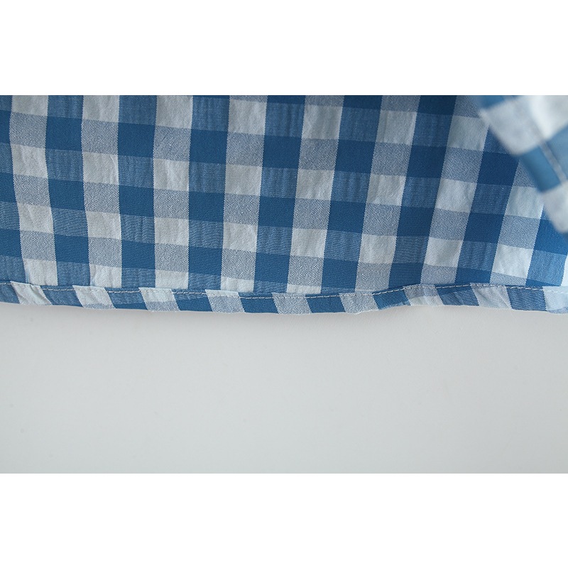 Summer New Sleeveless Baby Girl Dress Small Checkered Picnic Party Children's Clothes (0-3 Years Old)_voghion.com