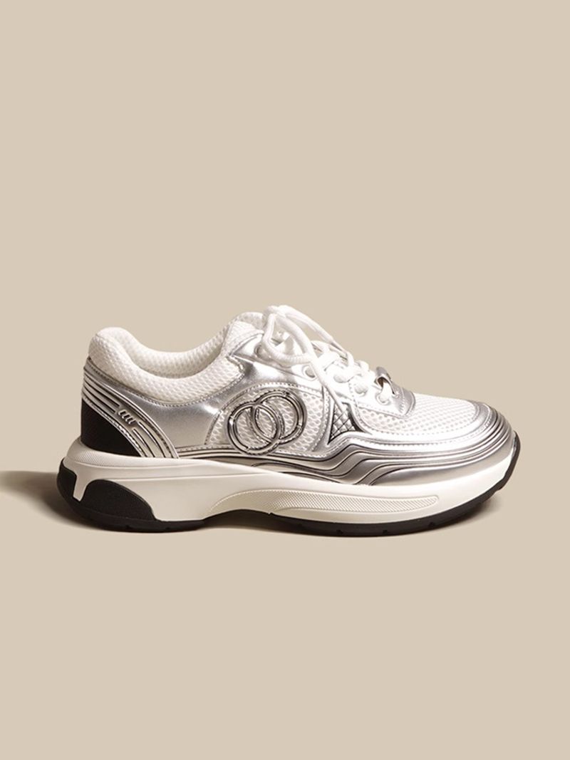 2023 Frühjahr/Sommer Neue kleine duftende Wind Sier Corner King Casual Damen dicke Sohle dünner Gürtel erhöhte_voghion.com