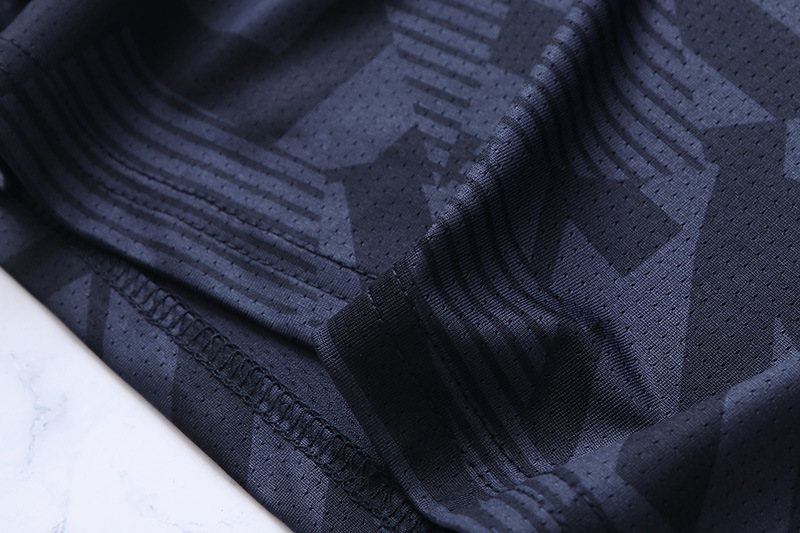 Ensemble de vêtements pour enfants, motif géométrique moyen et grand, 2025, t-shirt à manches courtes, ensemble deux pièces tendance pour garçons_voghion.com