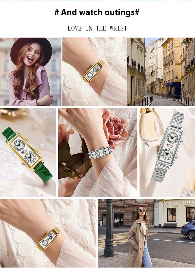 Orologio da polso digitale romano con movimento doppio al quarzo, di marca di alta qualità, da donna, alla moda_voghion.com