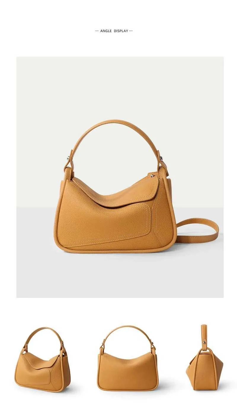Famicare Borsa da donna in vera pelle di vacchetta Piccola borsa da donna a tracolla Borsa da pranzo con design geometrico Borsa a tracolla Messenger_voghion.com