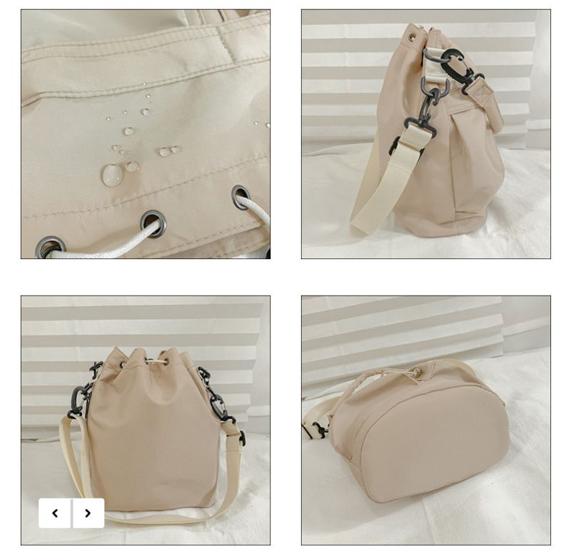 Lässige Schwimmtasche Große Kapazität Nylon Unterarm-Eimertasche Hochwertige tragbare Turntasche mit Kordelzug_voghion.com