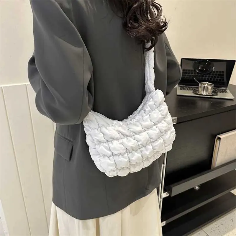 Borsa hobo puffer trapuntata donna elegante borsa a spalla_voghion.com