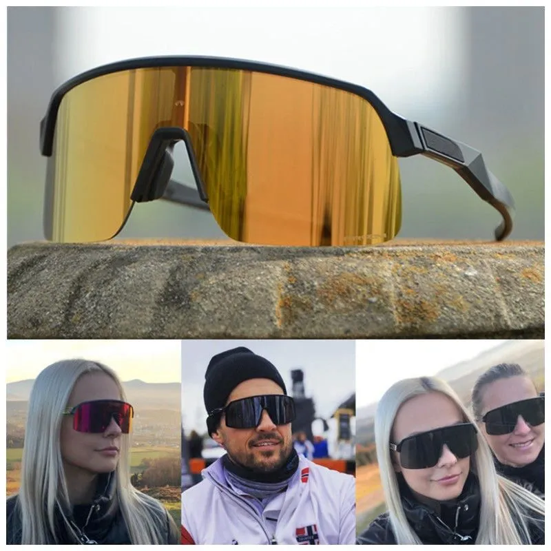 Sport outdoor UV400 lens Fietsbril MTB fietsbril heren EV rijden zonnebril voor dames oversized zonnebril_voghion.com